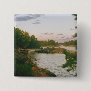 Badge Carré 5 Cm Soirée dans l'archipel suédois