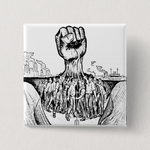 Badge Carré 5 Cm Solidarité
