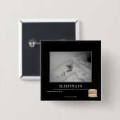 Badge Carré 5 Cm Sommeil dedans (Devant & derrière)