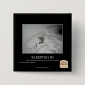 Badge Carré 5 Cm Sommeil dedans (Devant)