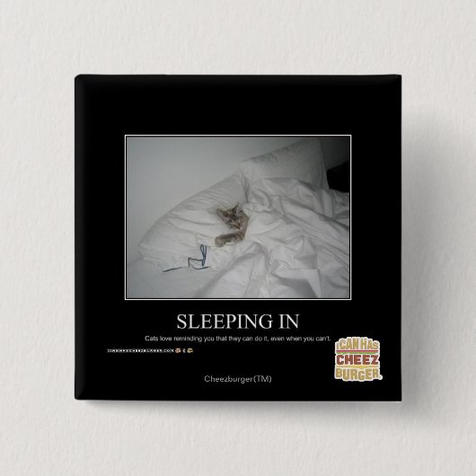 Badge Carré 5 Cm Sommeil dedans (Devant)