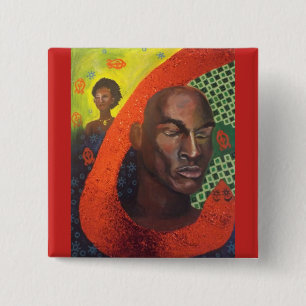 Badge Carré 5 Cm Son bouton