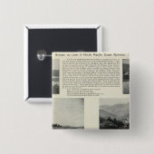 Badge Carré 5 Cm Sonoma, Californie 2 (Devant & derrière)