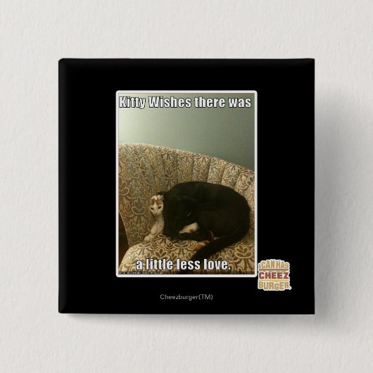 Badge Carré 5 Cm Souhaits de Kitty (Devant)