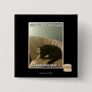 Badge Carré 5 Cm Souhaits de Kitty