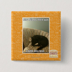 Badge Carré 5 Cm Souhaits de Kitty