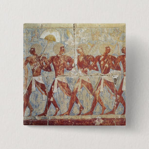 Badge Carré 5 Cm Soulagement dépeignant le défilé en l'honneur d