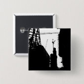 Badge Carré 5 Cm Sous la contrainte (Devant & derrière)