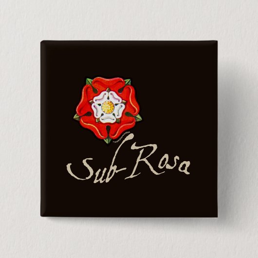 Badge Carré 5 Cm Sous-Rosa (Devant)