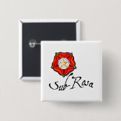 Badge Carré 5 Cm Sous Rosa (Devant & derrière)
