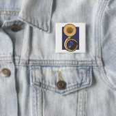Badge Carré 5 Cm sousaphone (En situation)