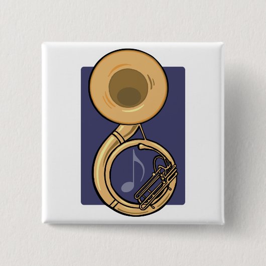 Badge Carré 5 Cm sousaphone (Devant)