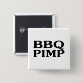 Badge Carré 5 Cm Souteneur de BBQ (Devant & derrière)