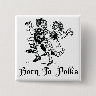 Badge Carré 5 Cm Soutenu à la polka