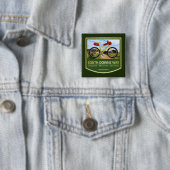 Badge Carré 5 Cm South Downs Way (vélo2) (En situation)