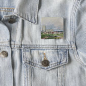 Badge Carré 5 Cm Southwold, Suffolk (En situation)