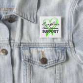 Badge Carré 5 Cm Soutien de la sensibilisation au lymphome (En situation)