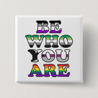 Badge Carré 5 Cm Soyez qui vous êtes