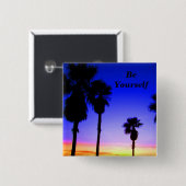 Badge Carré 5 Cm Soyez vous # 2_ Bouton_par Elenne (Devant & derrière)