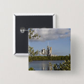 Badge Carré 5 Cm Space Shuttle Atlantis est prêt (Devant & derrière)