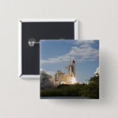 Badge Carré 5 Cm Space Shuttle Atlantis se lève sur 7 (Devant & derrière)