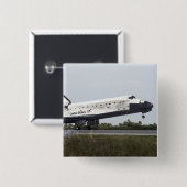 Badge Carré 5 Cm Space Shuttle Discovery (Devant & derrière)