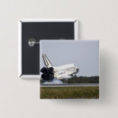 Badge Carré 5 Cm Space Shuttle Discovery touche 2 (Devant & derrière)