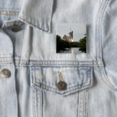 Badge Carré 5 Cm Space Shuttle Endeavor se lève (En situation)