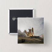 Badge Carré 5 Cm Space Shuttle Endeavor se lève sur 5 (Devant & derrière)