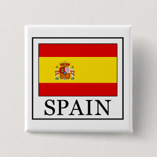Badge Carré 5 Cm Spain button