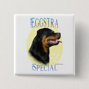 Badge Carré 5 Cm Spécial Rottweiler Eggstra