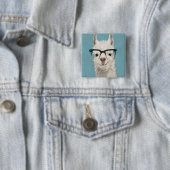 Badge Carré 5 Cm Spécifications Llama - Carré (En situation)