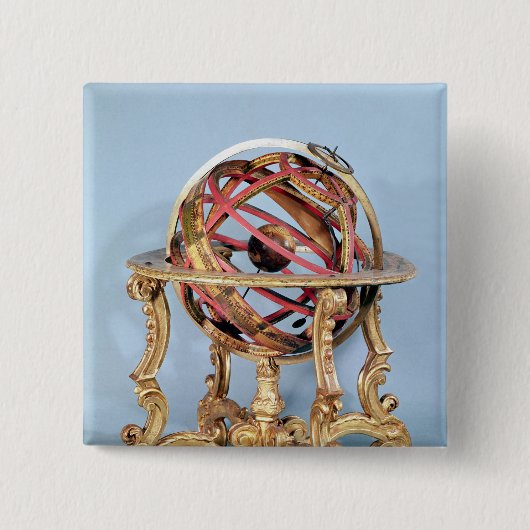 Badge Carré 5 Cm Sphère armillaire (Devant)