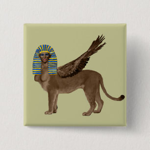 Badge Carré 5 Cm Sphinx