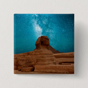 Badge Carré 5 Cm Sphinx : Égypte