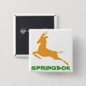 Badge Carré 5 Cm Springbok (Devant & derrière)