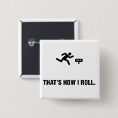 Badge Carré 5 Cm Sprinter (Devant & derrière)