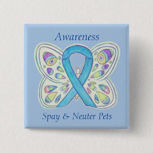 Badge Carré 5 Cm Spy/Neuter Animaux de compagnie Sensibilisation Ru