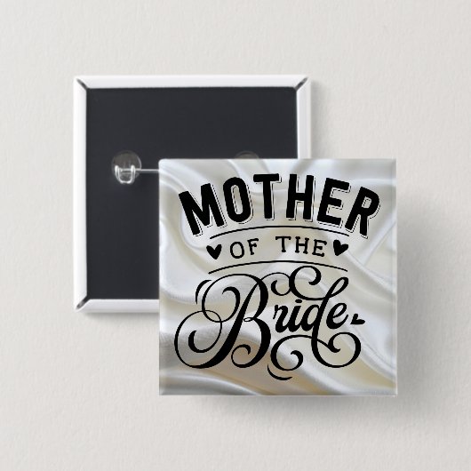 Badge Carré 5 Cm -Square Button (Devant & derrière)