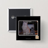 Badge Carré 5 Cm squidz de l'AMI de diz (Devant & derrière)