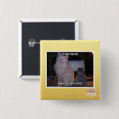 Badge Carré 5 Cm squidz de l'AMI de diz (Devant & derrière)