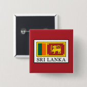 Badge Carré 5 Cm Sri Lanka (Devant & derrière)