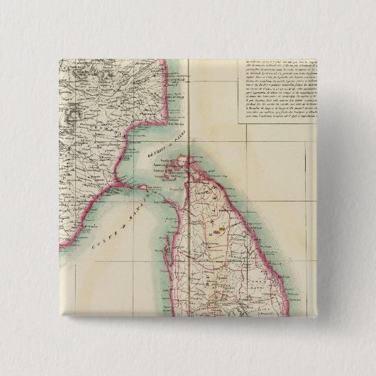 Badge Carré 5 Cm Sri Lanka, Inde 108 (Devant)