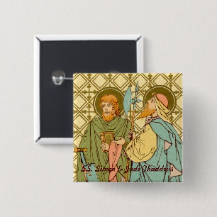 Badge Carré 5 Cm SS. Simon & Jude Thaddeus (RLS 16)