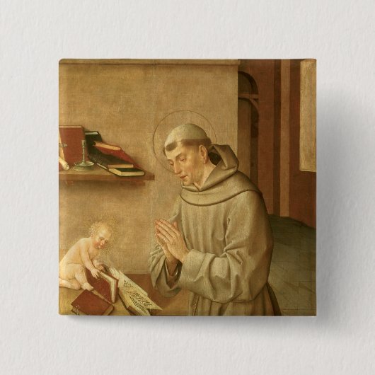 Badge Carré 5 Cm St Anthony de Padoue (Devant)