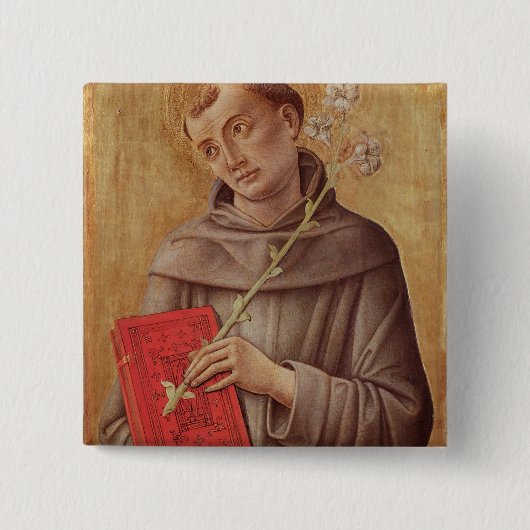 Badge Carré 5 Cm St Anthony de Padoue (Devant)