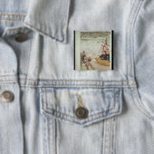 Badge Carré 5 Cm St Brendan dans son bateau (En situation)