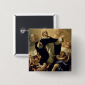 Badge Carré 5 Cm St Dominic, 1170-1221 (Devant & derrière)