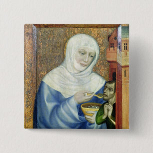 Badge Carré 5 Cm St Elizabeth de la Hongrie