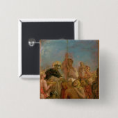 Badge Carré 5 Cm St Francis Xavier (Devant & derrière)